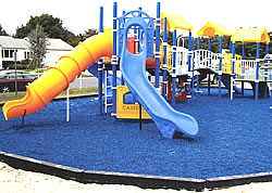 play structure with borders