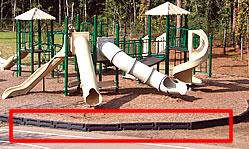 playground with plastic borders